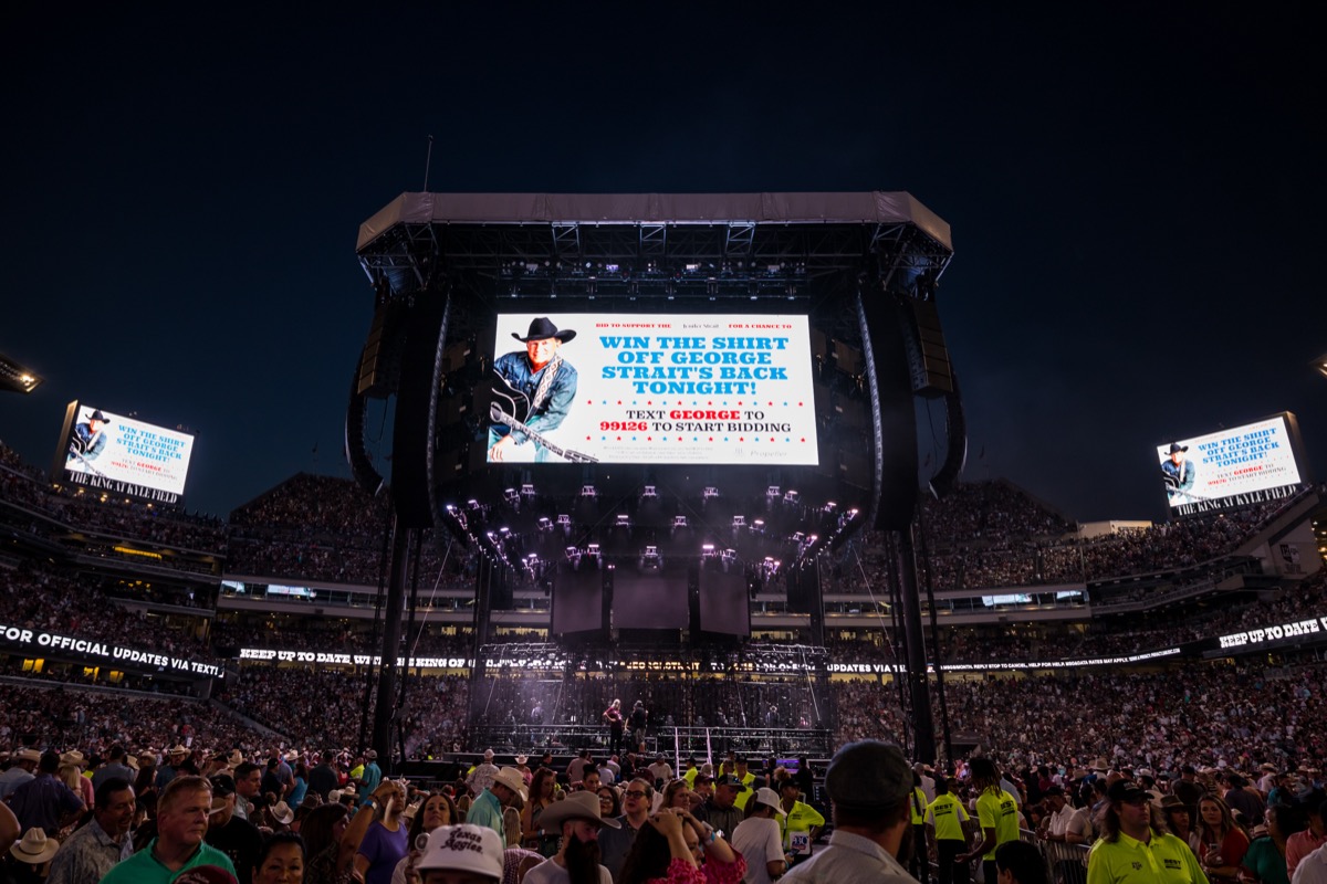 Propeller activation at George Strait concert - Kyle Field, 110,000 fans